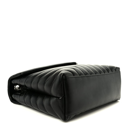 Saint Laurent Calfskin Y Quilted Monogram Medium Loulou Chain Satchel Black 6 of 21