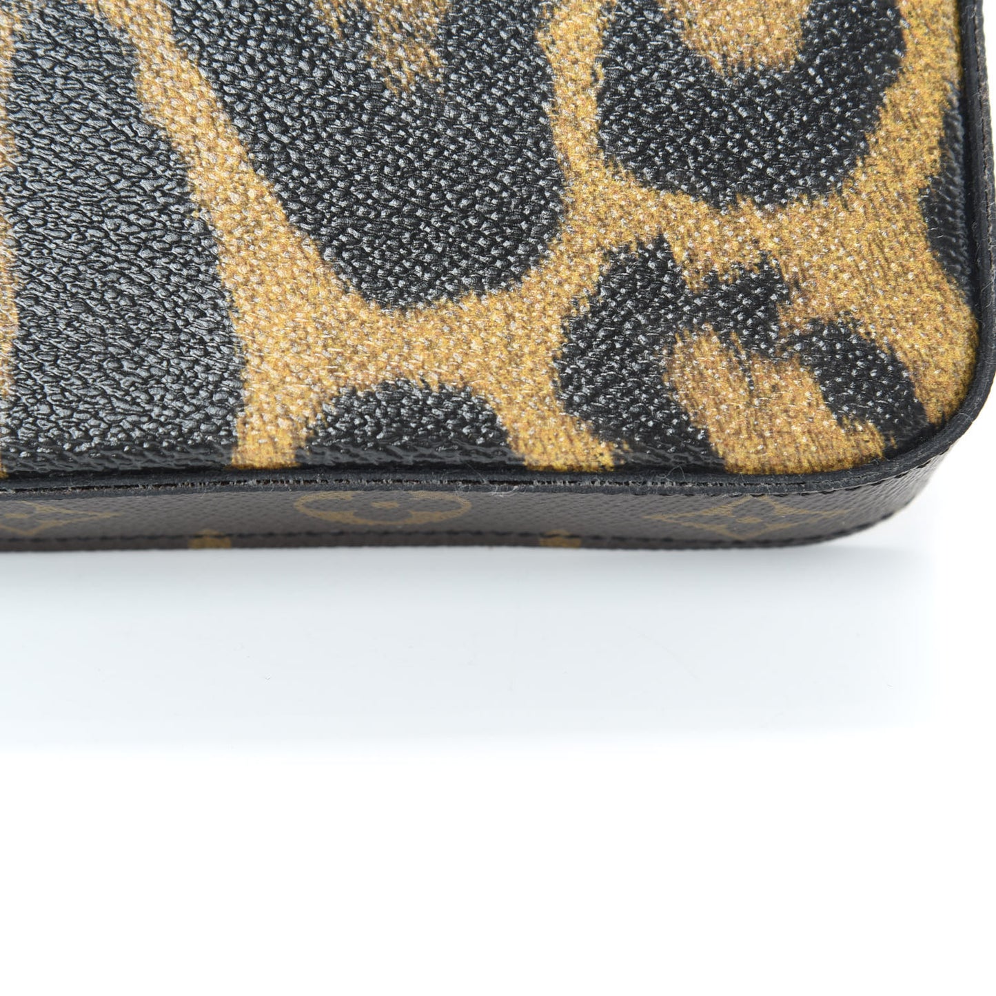 Monogram Animal Print Pochette Felicie Chain Wallet