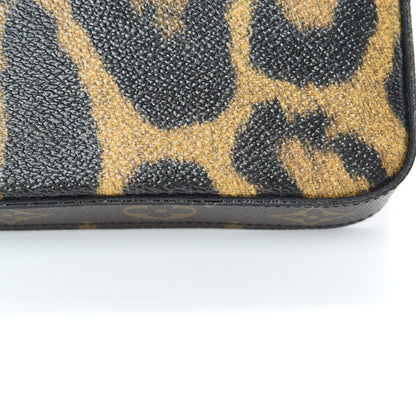 Louis Vuitton Monogram Animal Print Pochette Felicie Chain Wallet 15 of 16