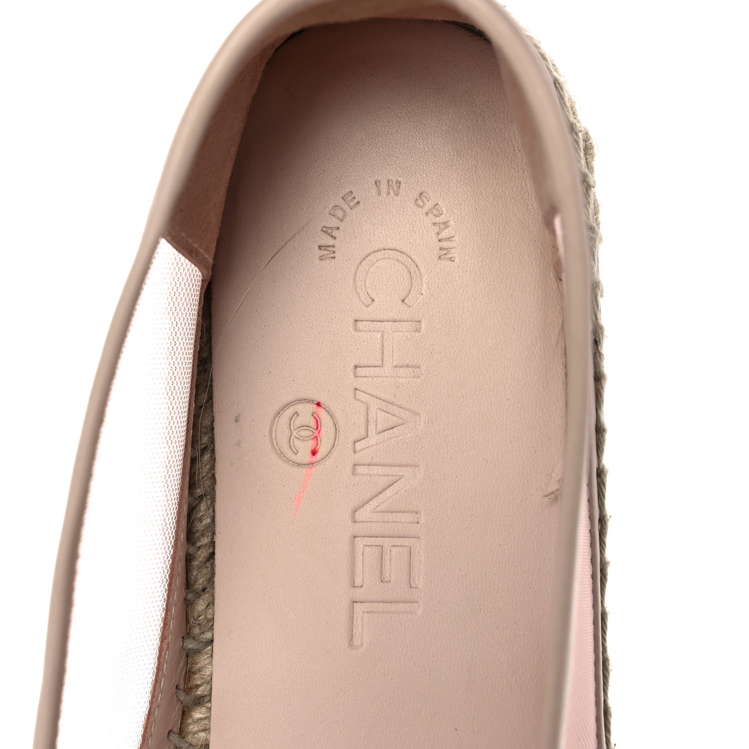 Chanel Mesh Grosgrain CC Espadrilles 39 Pink 8 of 9