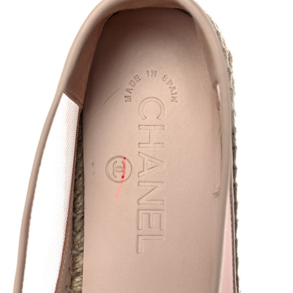 Chanel Mesh Grosgrain CC Espadrilles 39 Pink 8 of 9