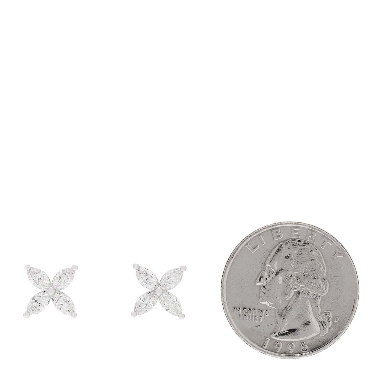 Platinum Diamond Large Victoria Earrings