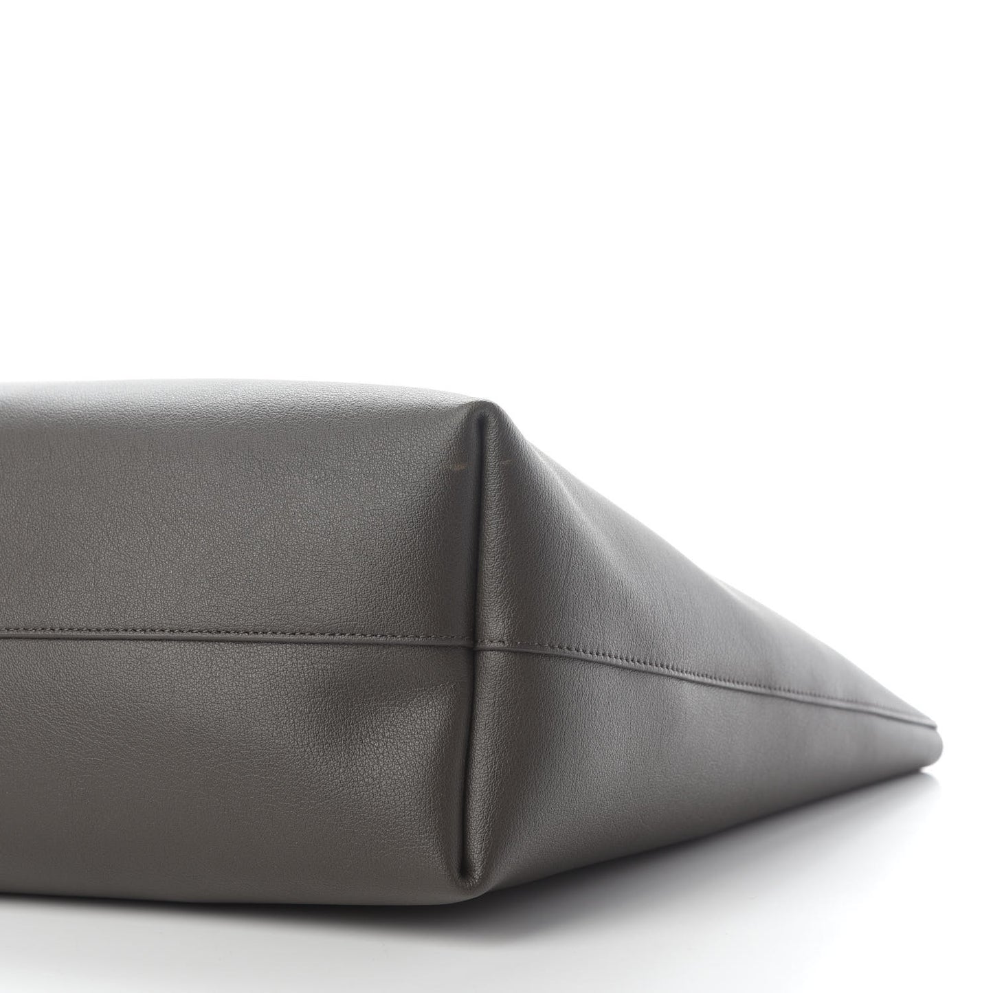 Calfskin Large Shopping Tote Pebble