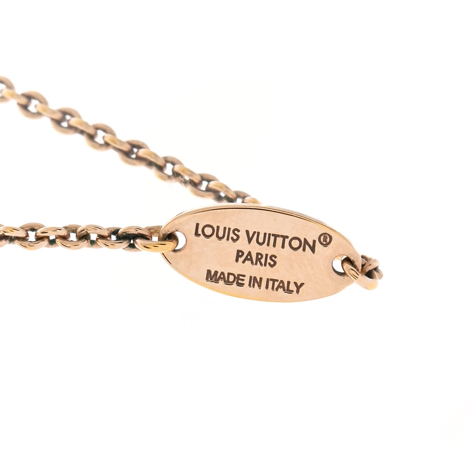 Louis Vuitton Essential V Necklace Rose Gold 1801920 – FASHIONPHILE