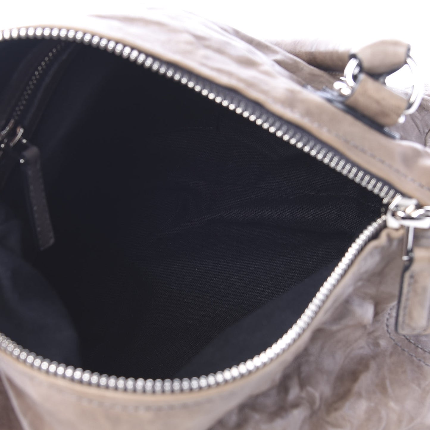 Tumbled Sheepskin Small Pandora Charcoal
