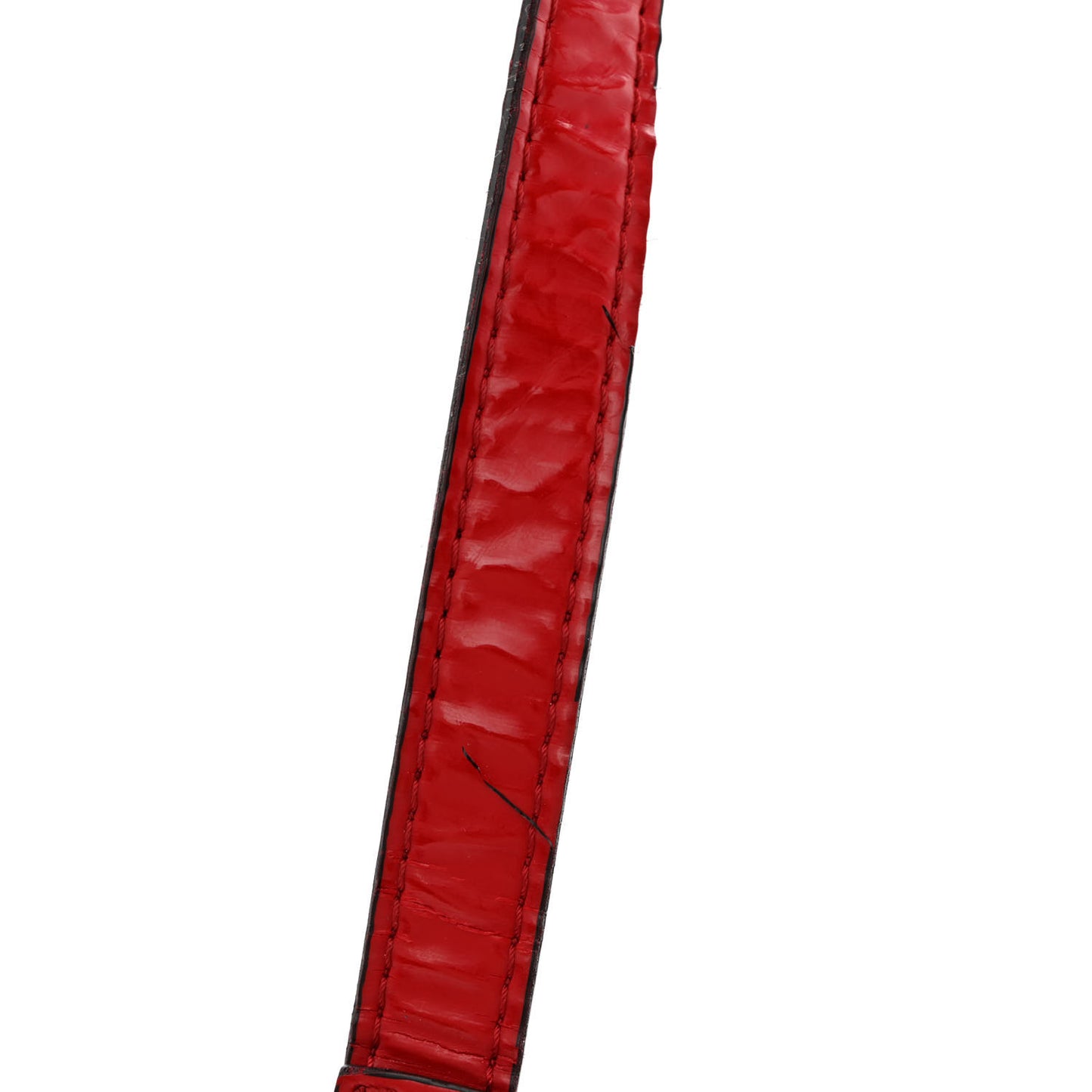 Patent Lacca Bow Dome Tote Red