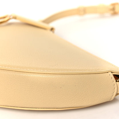 Christian Dior Goatskin Saddle Rodeo Pouch Pastel Light Yellow 10 of 10