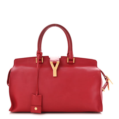 Saint Laurent Calfskin Medium Classic Y Cabas Red 1 of 21