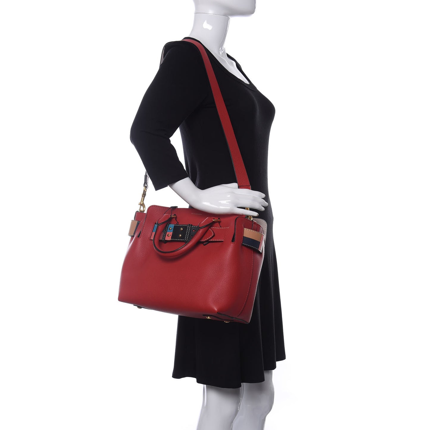 Soft Grain Calfskin Small Belt Bag Bright Military Red