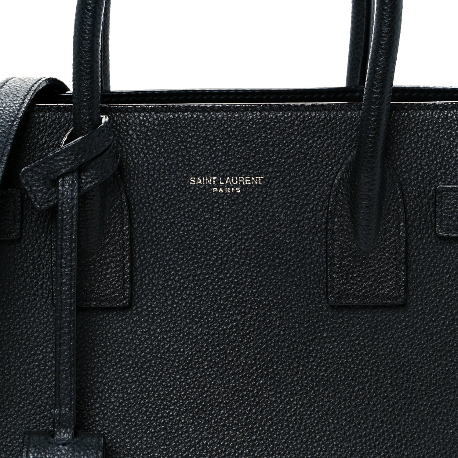 Saint Laurent Grained Calfskin Baby Sac De Jour Black 15 of 21