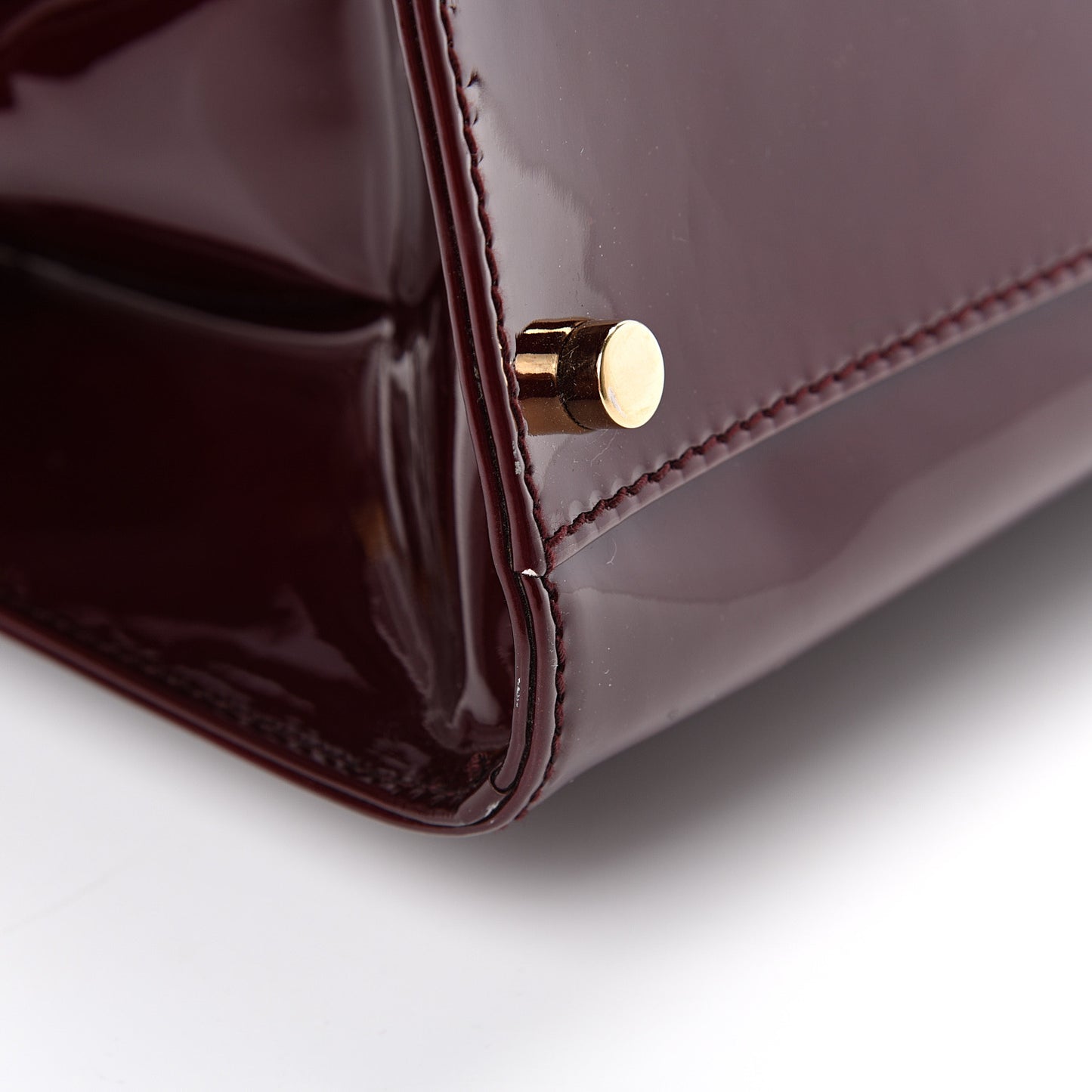 Patent Calfskin Large Uptown Burgundy