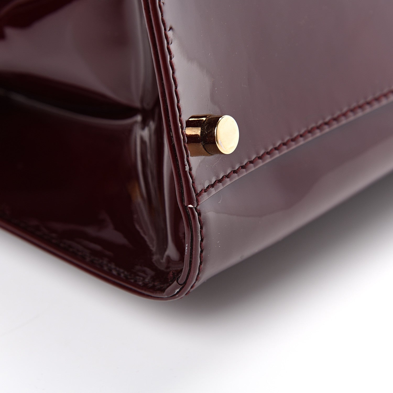 Saint Laurent Patent Calfskin Large Uptown Burgundy 10 of 13