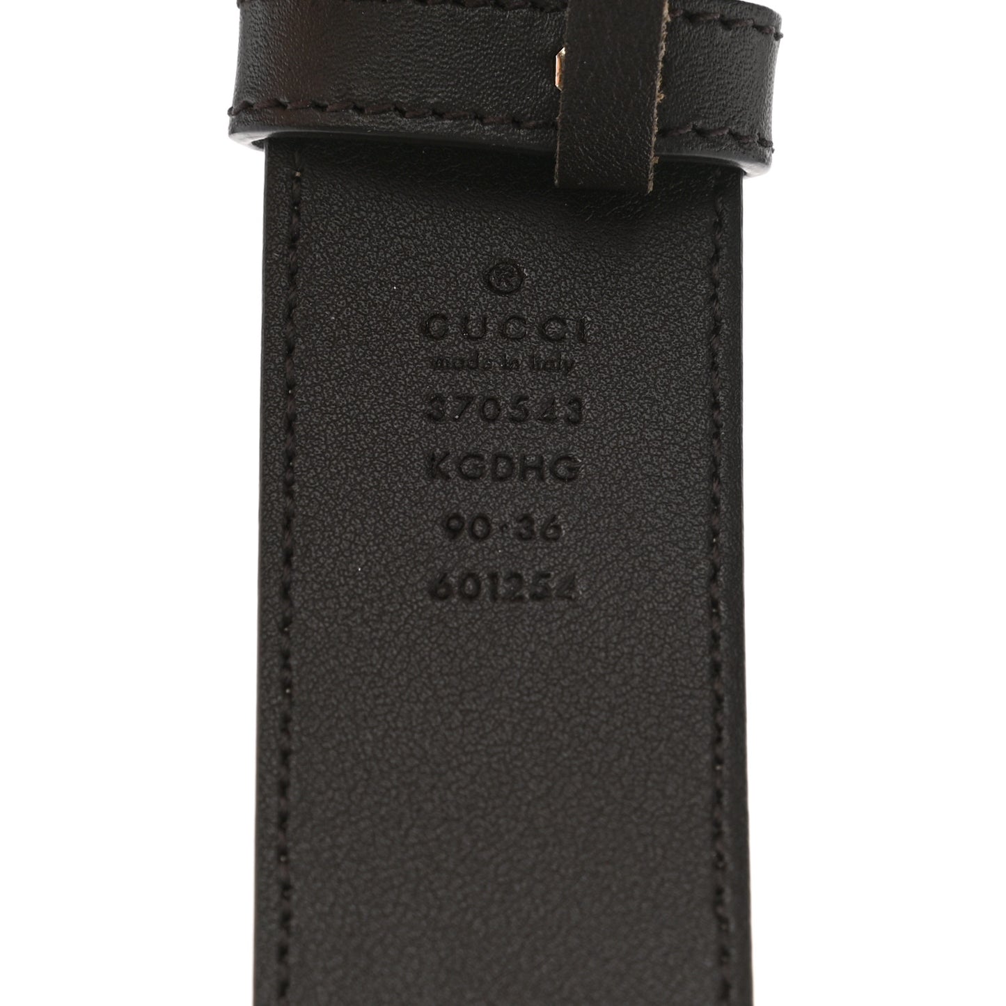 GG Supreme Monogram Interlocking G 37mm Belt 90 36 Beige Ebony Cocoa