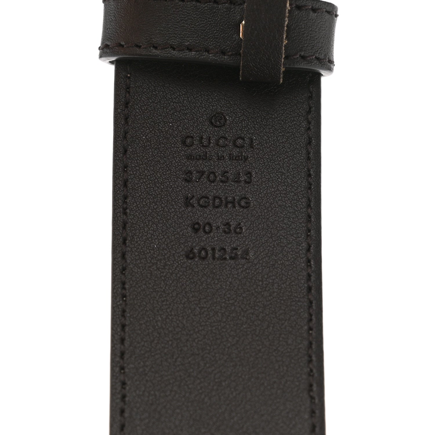 Gucci GG Supreme Monogram Interlocking G 37mm Belt 90 36 Beige Ebony Cocoa 5 of 6
