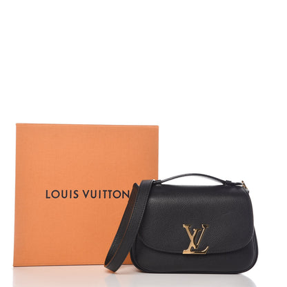 Louis Vuitton Grained Calfskin Vivienne NM Black 8 of 8