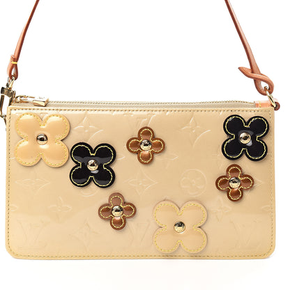 Louis Vuitton Vernis Lexington Fleurs Pochette Beige 10 of 10