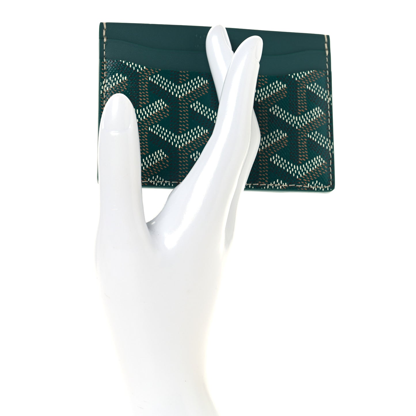 Goyardine Saint Sulpice Card Holder Green