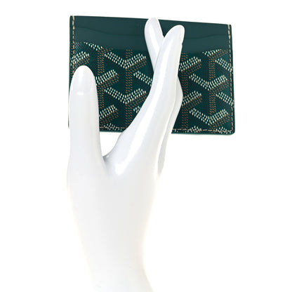 Goyard Goyardine Saint Sulpice Card Holder Green 2 of 7