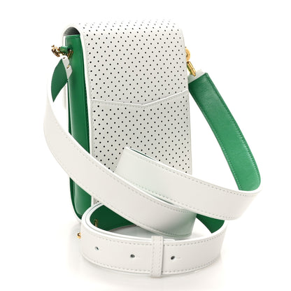 Bulgari X CASABLANCA Calfskin Serpenti Forever Apres Vertical Pochette Tennis Green White 2 of 10