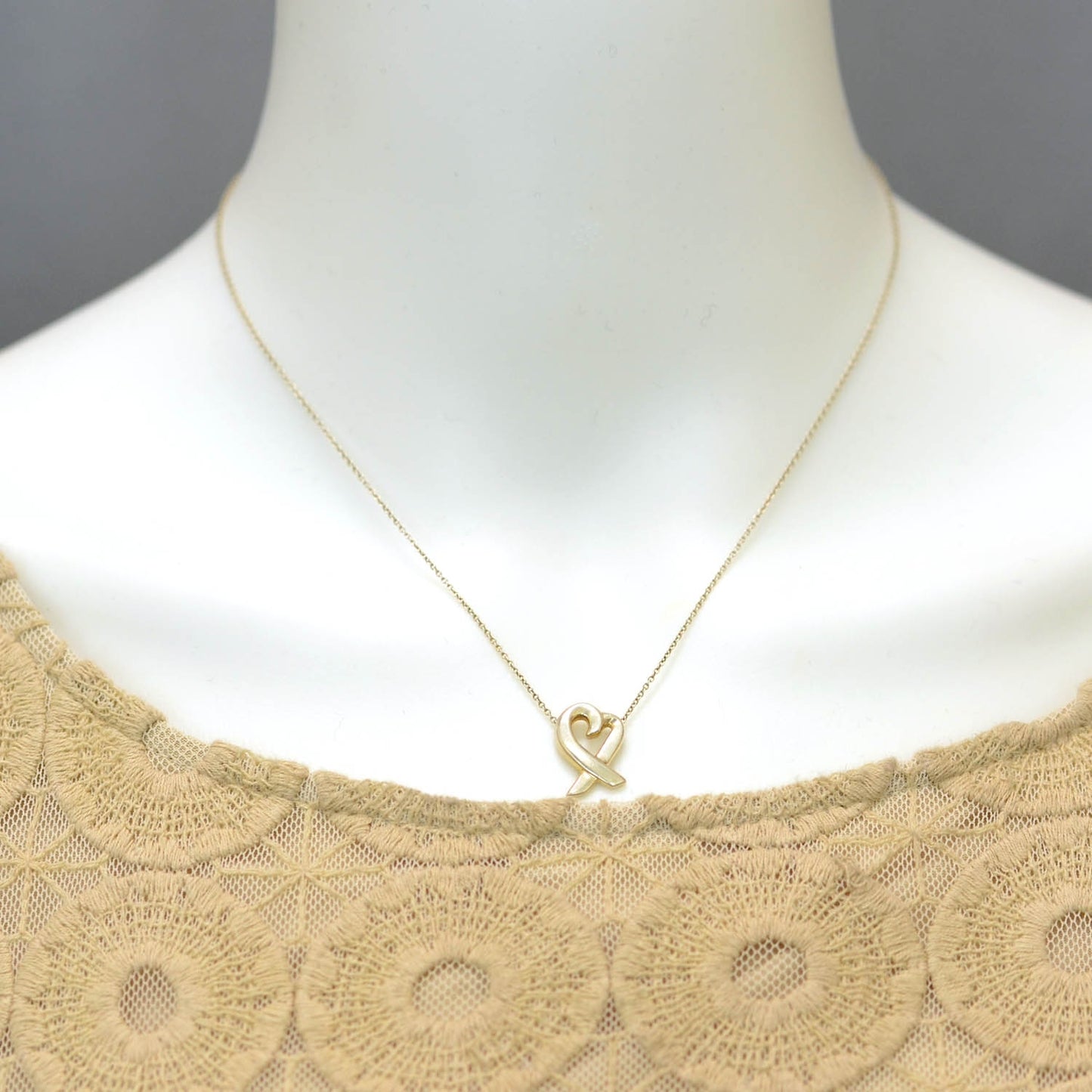 Sterling Silver Paloma Picasso Loving Heart Pendant Necklace