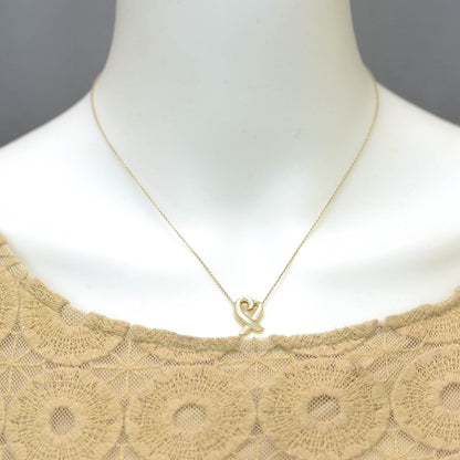Tiffany Sterling Silver Paloma Picasso Loving Heart Pendant Necklace 2 of 4