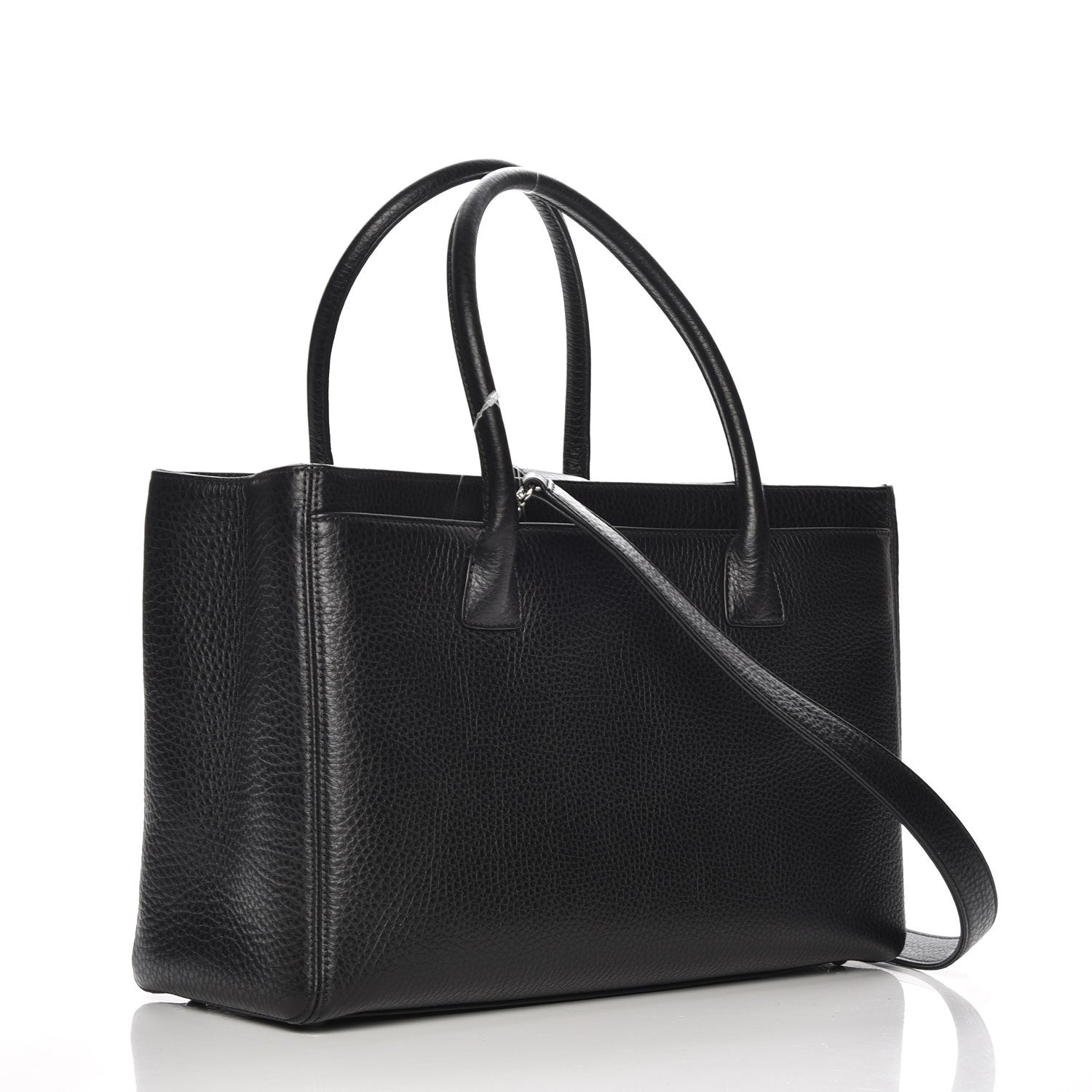 Chanel Deerskin Cerf Executive Shopper Tote Black 4 of 10