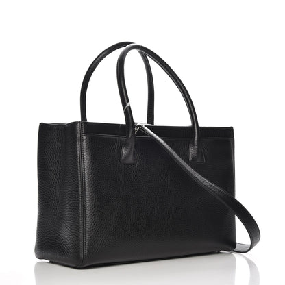 Chanel Deerskin Cerf Executive Shopper Tote Black 4 of 10