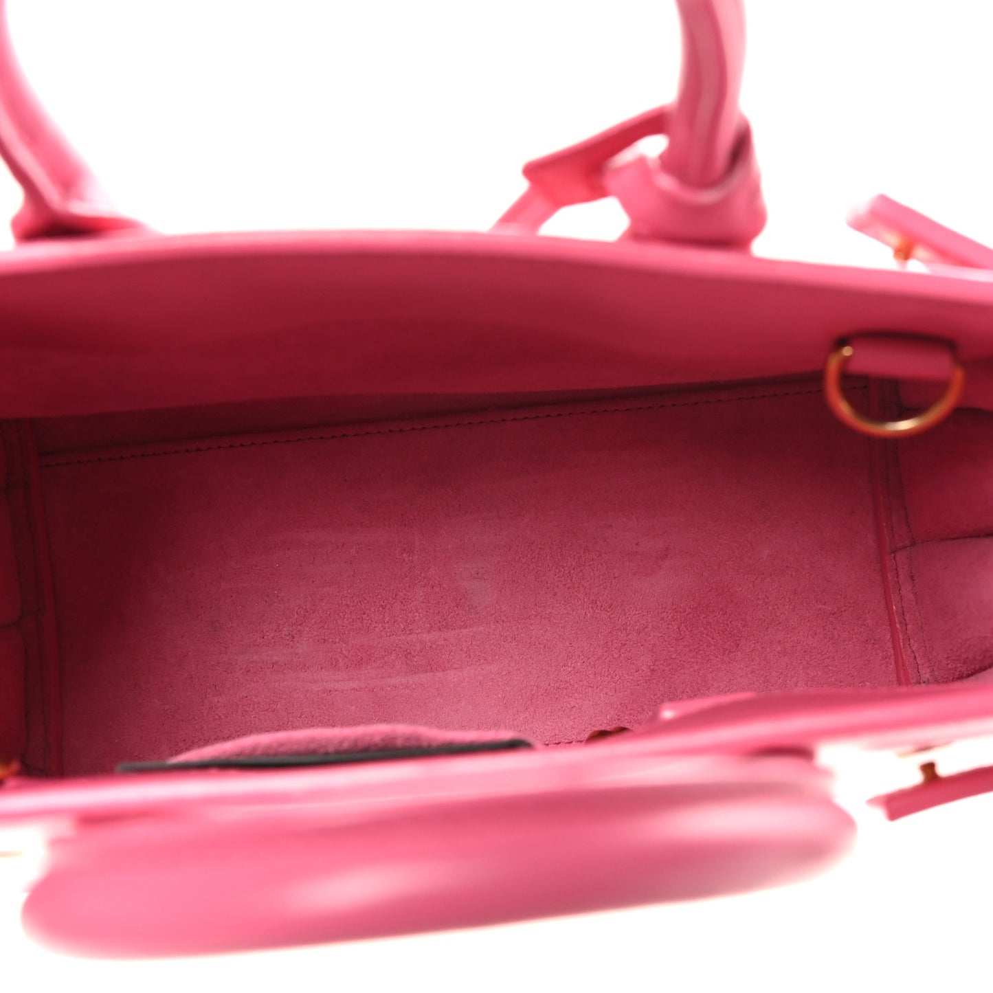 Calfskin Nano Sac De Jour Lipstick Fuchsia