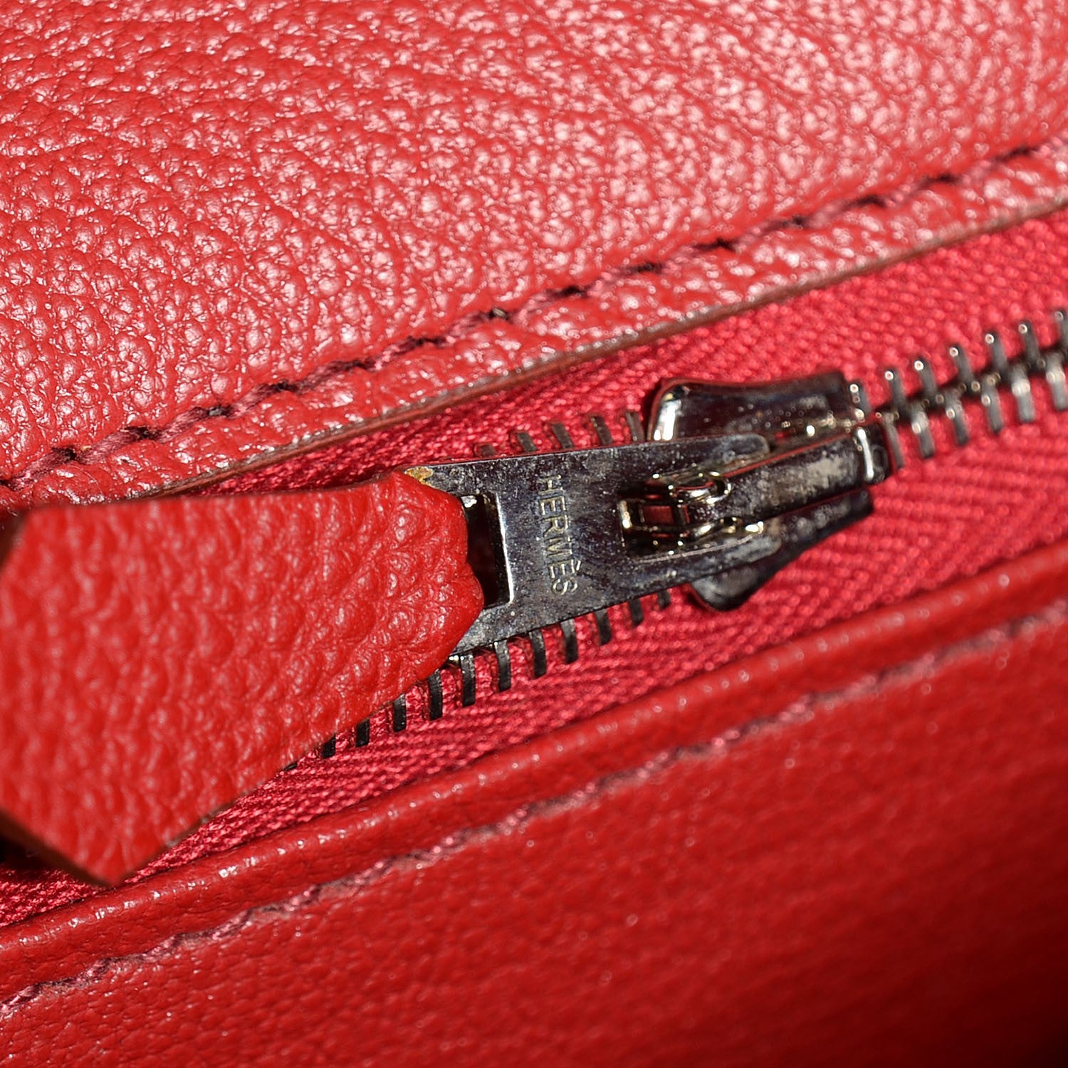 Hermes Togo Birkin 40 Rouge Garance 25 of 27