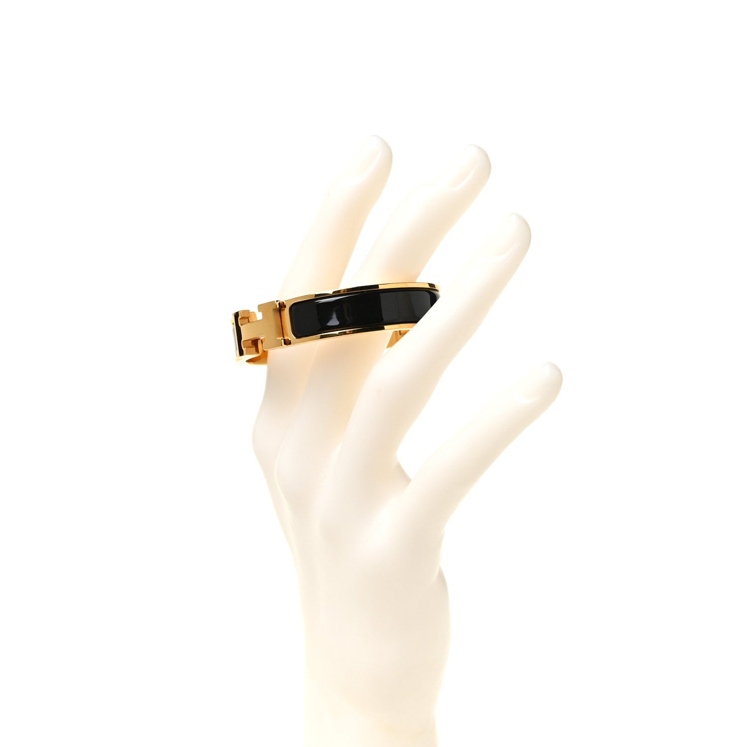 Hermes Enamel Narrow Clic Clac H Bracelet PM Black 2 of 5