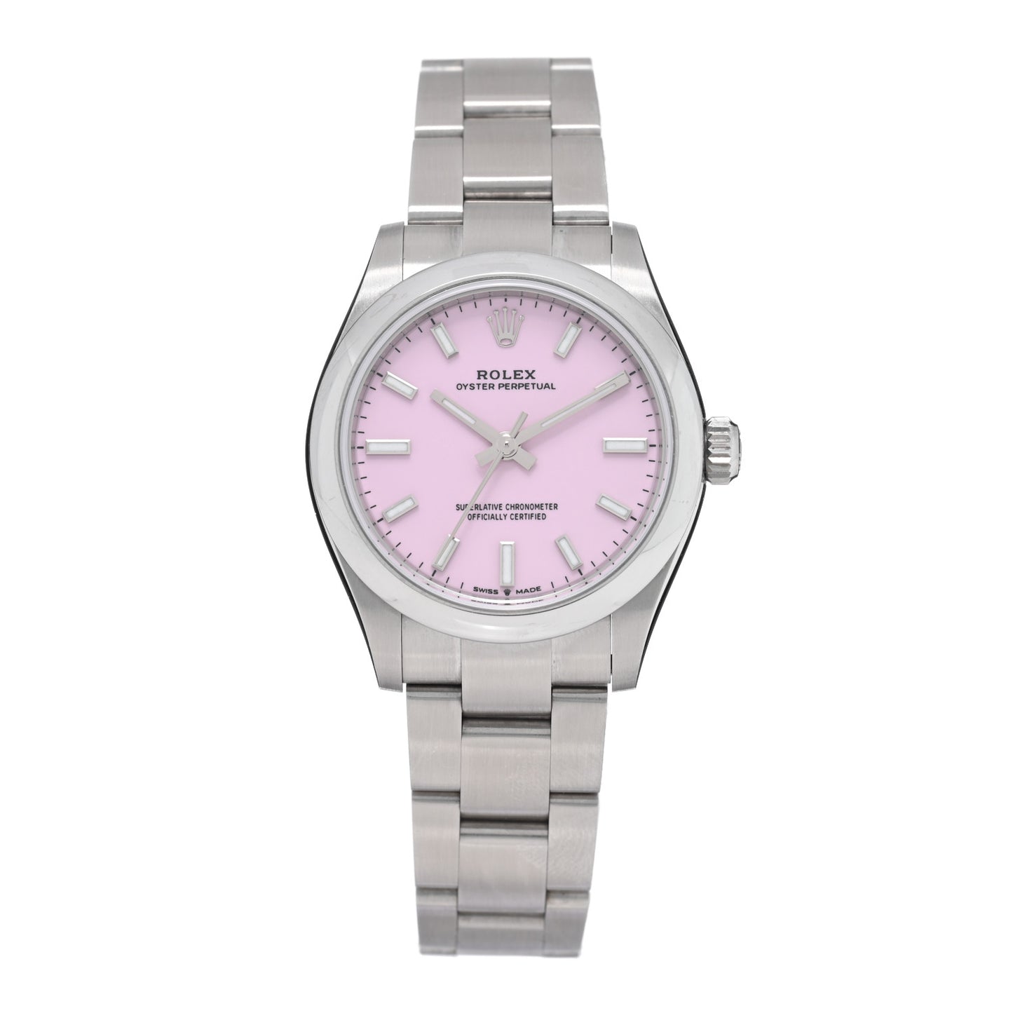 Stainless Steel 31mm Oyster Perpetual Watch Candy Pink 277200