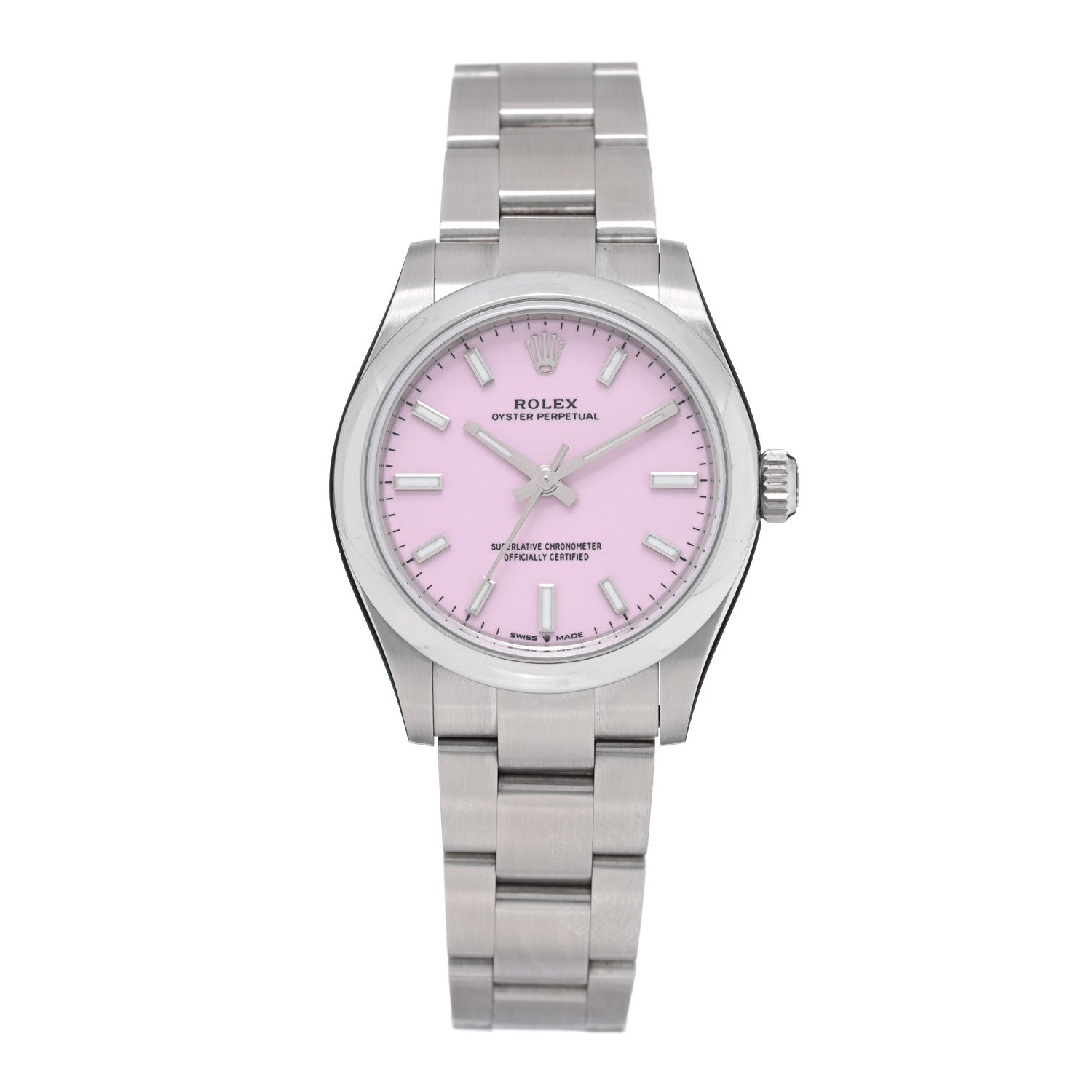 Rolex Stainless Steel 31mm Oyster Perpetual Watch Candy Pink 277200 1 of 5