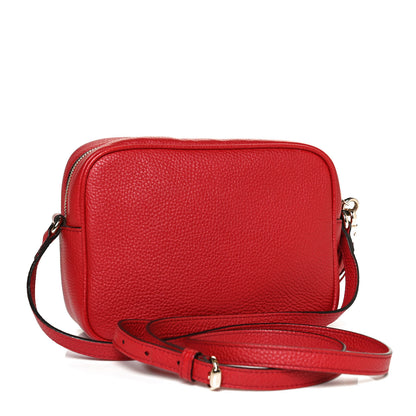 Gucci Pebbled Calfskin Small Soho Disco Bag Tabasco Red 2 of 14