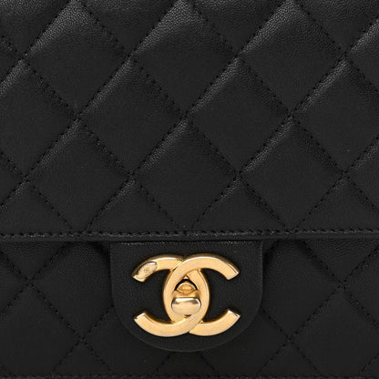 Chanel Goatskin Quilted Small Chic Pearls Flap Black 8 of 11