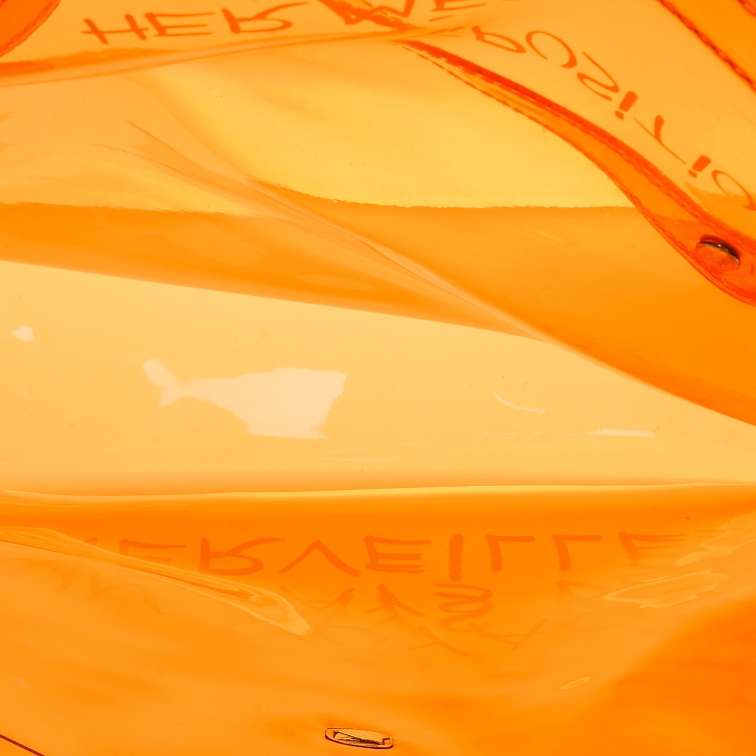Hermes Vinyl Souvenir De L'Exposition Kelly Orange 5 of 6
