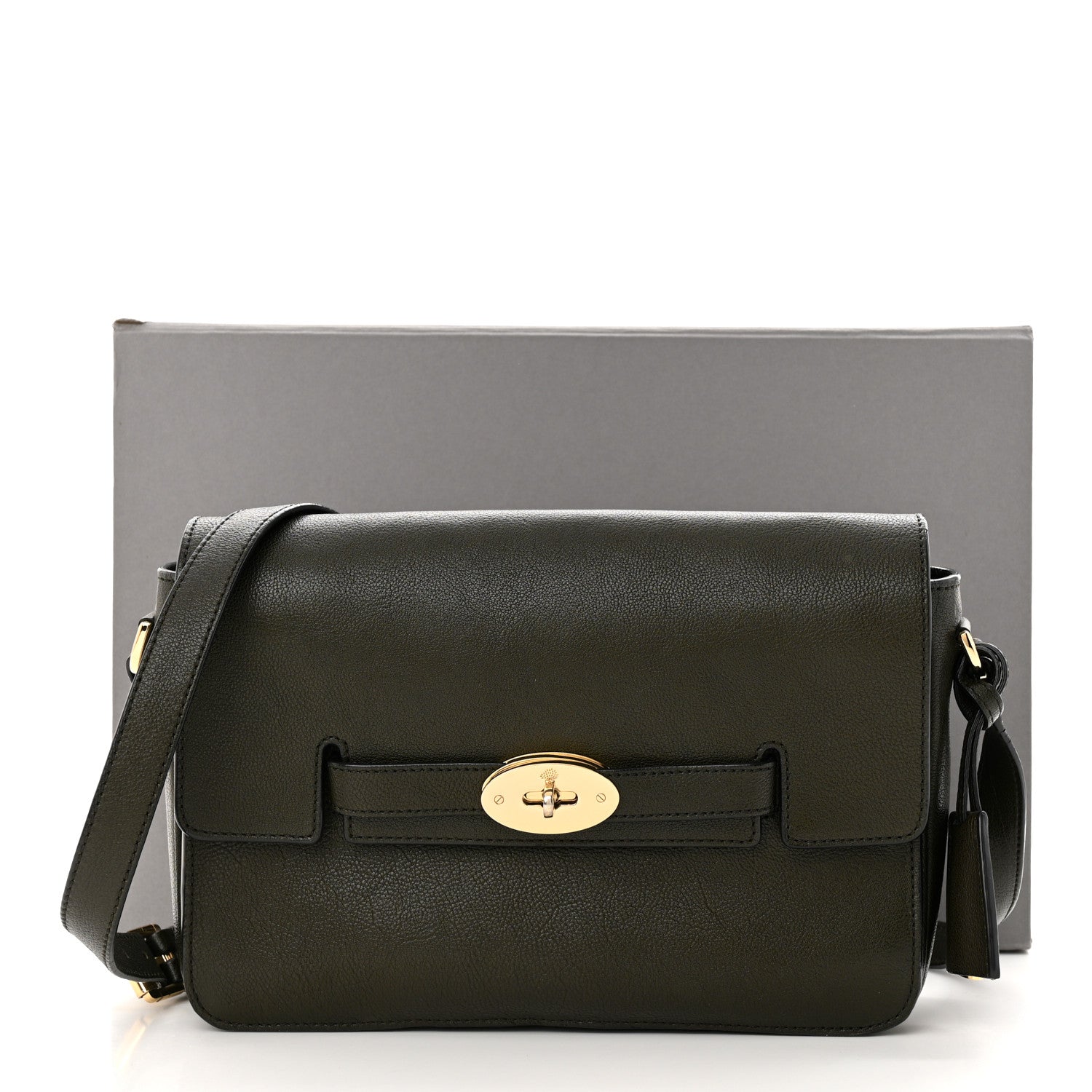 Mulberry Shiny Goatskin Bayswater Shoulder Bag Evergreen 15 of 15