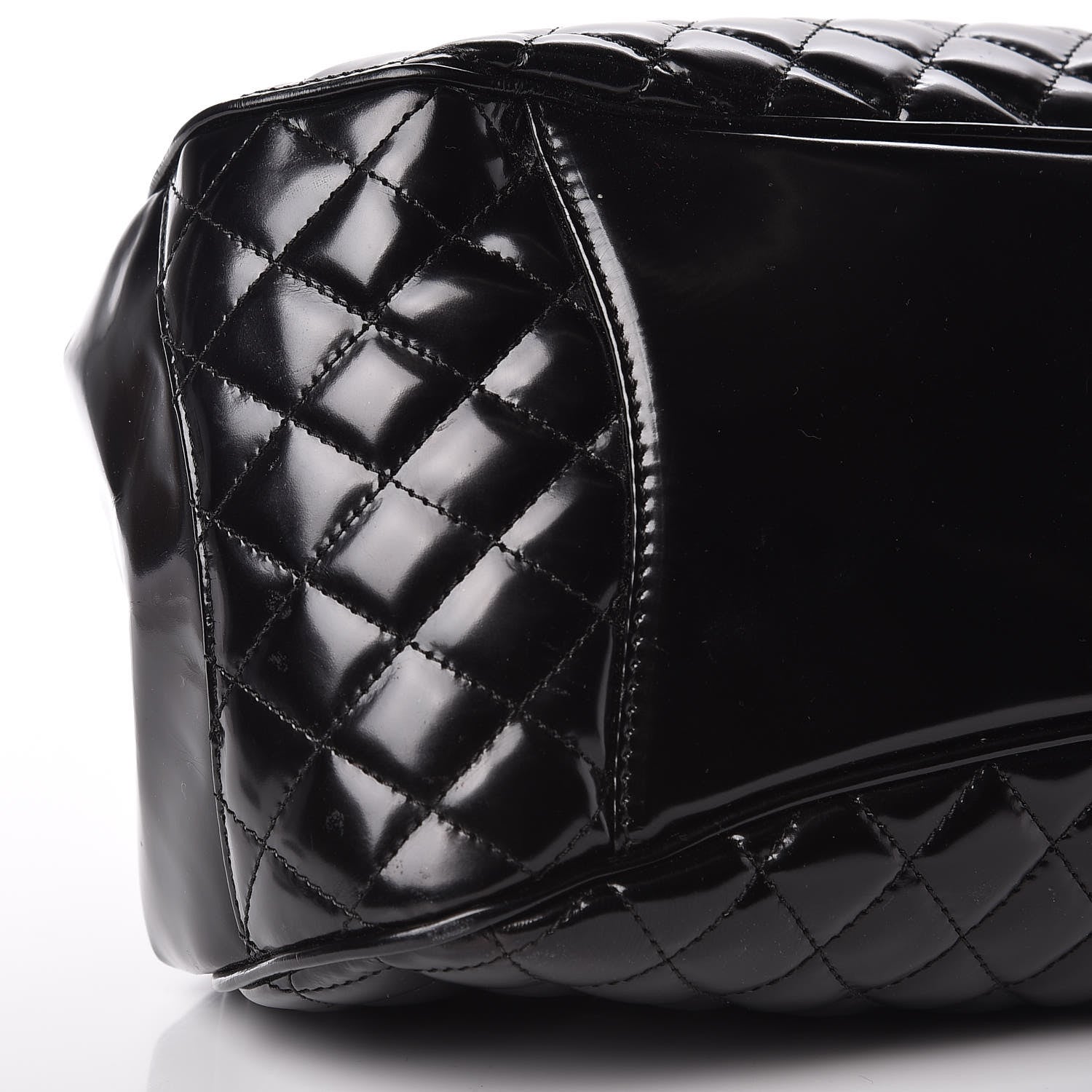 Chanel Glazed Calfskin Quilted Small Mademoiselle Frame Bag Black 8 of 10