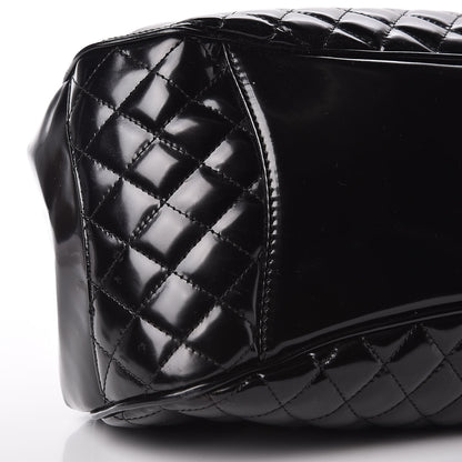 Chanel Glazed Calfskin Quilted Small Mademoiselle Frame Bag Black 8 of 10