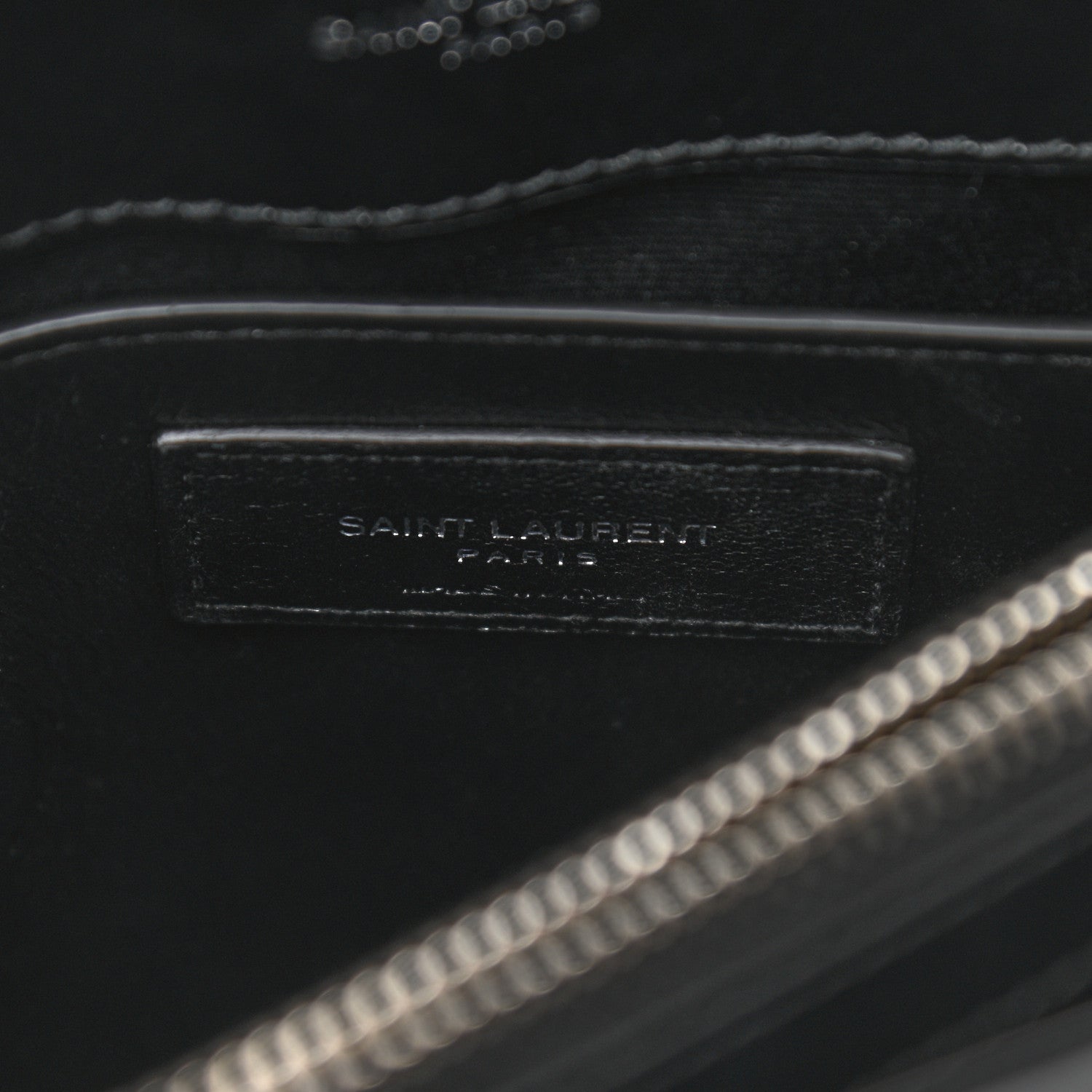 Saint Laurent Calfskin Y Quilted Monogram Small Loulou Chain Satchel Black 5 of 8