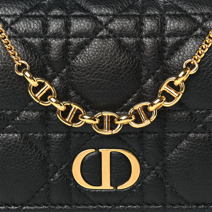 Christian Dior Supple Calfskin Caro Pouch with Chain Black 8 of 10