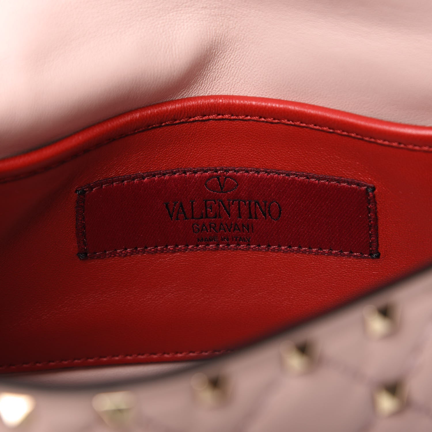 Valentino Garavani Nappa Small Rockstud Spike Shoulder Bag Water Rose 9 of 9