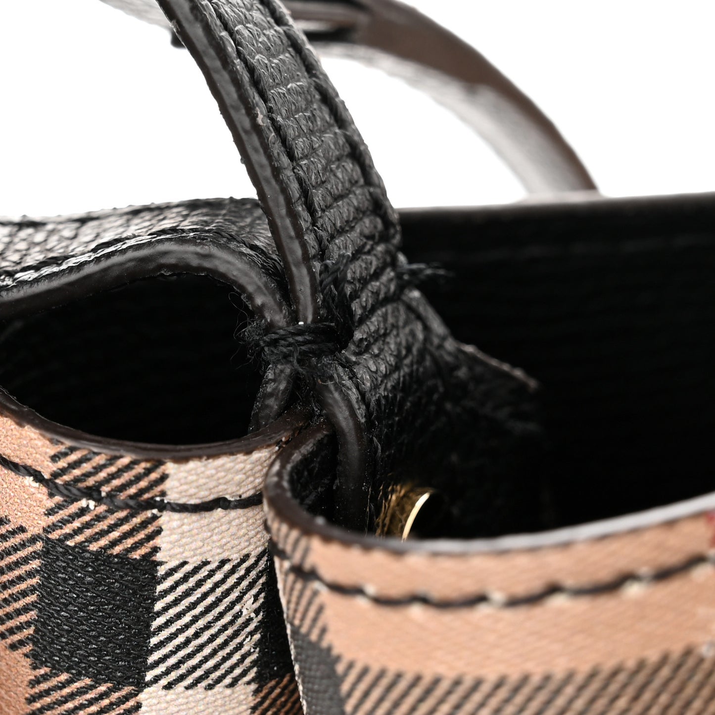 Haymarket Check Colours Small Lorne Bucket Crossbody Black