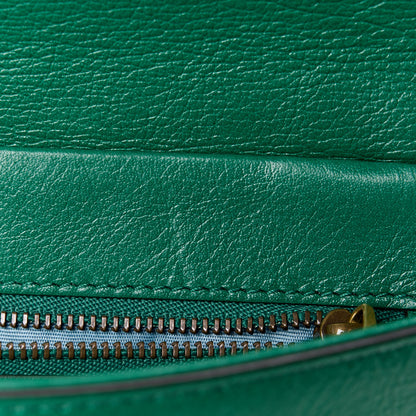 Gucci Calfskin Medium Thiara Double Envelope Shoulder Bag Blue Green 14 of 15