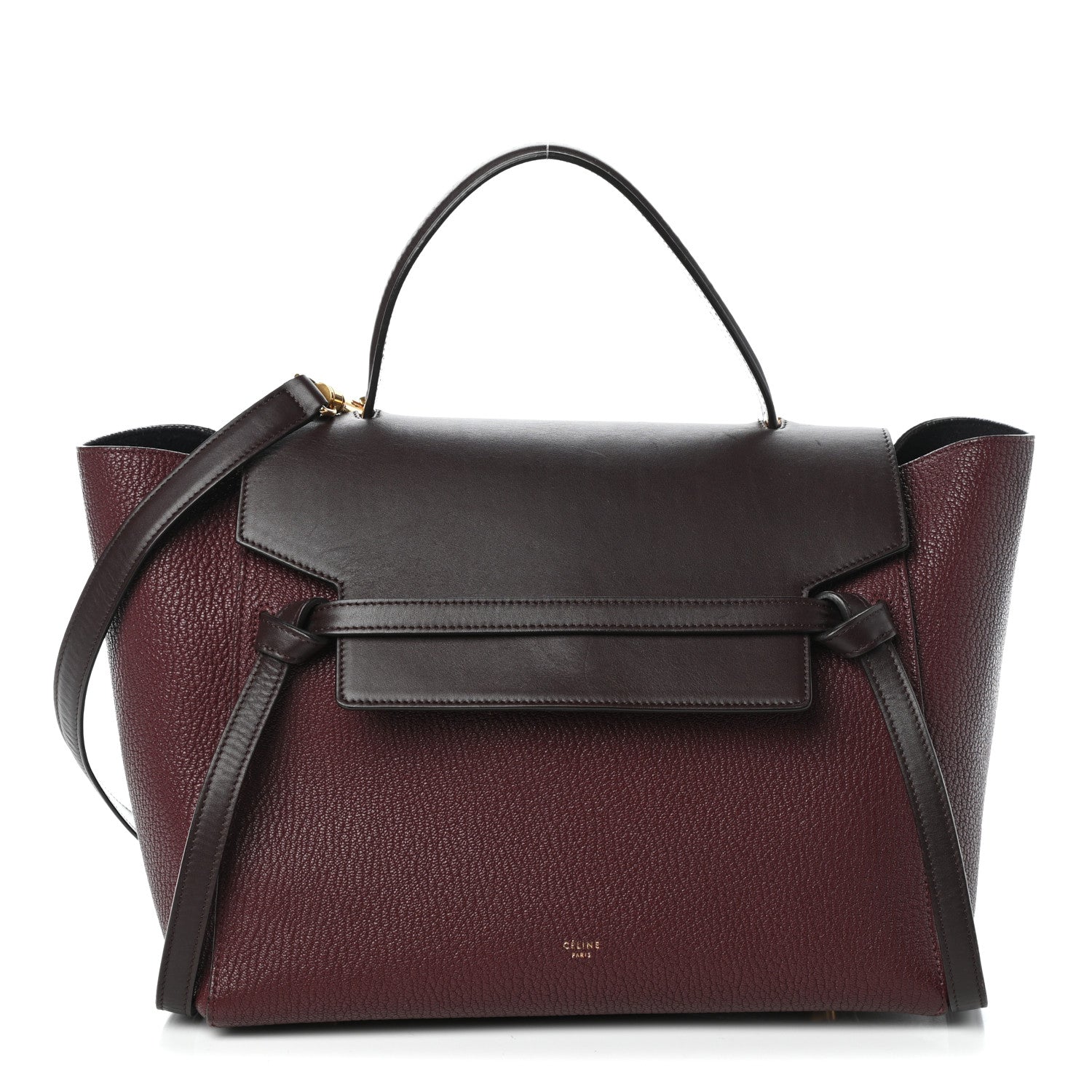Celine Goatskin Smooth Calfskin Mini Belt Bag Burgundy 1 of 9