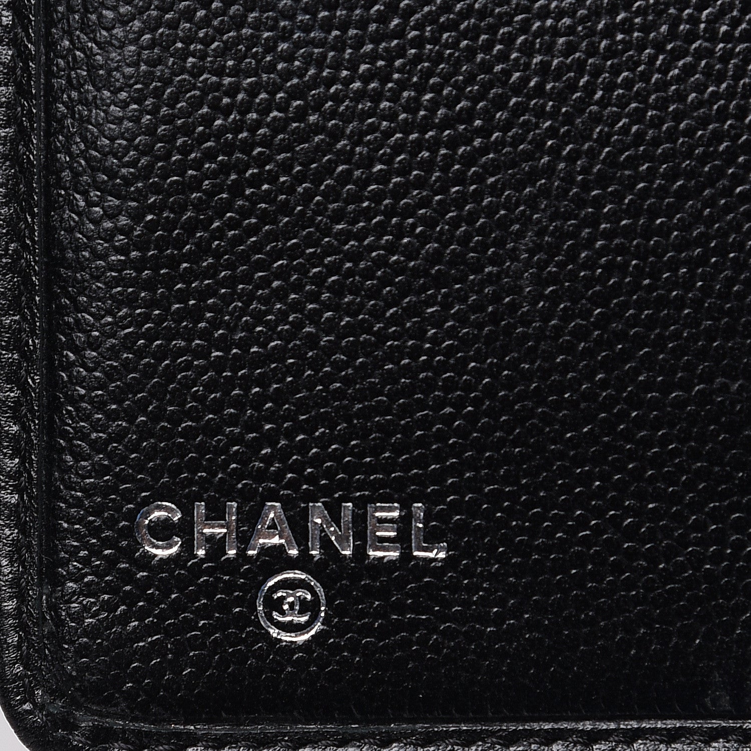 Chanel Caviar Sevruga French Compact Wallet Black 5 of 9
