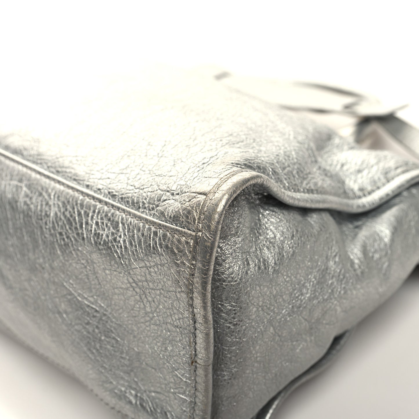 Metallic Agneau Giant 12 Silver Hardware City Gris Aluminum