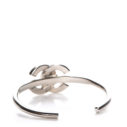 Chanel Baguette Crystal CC Bracelet Silver 3 of 5