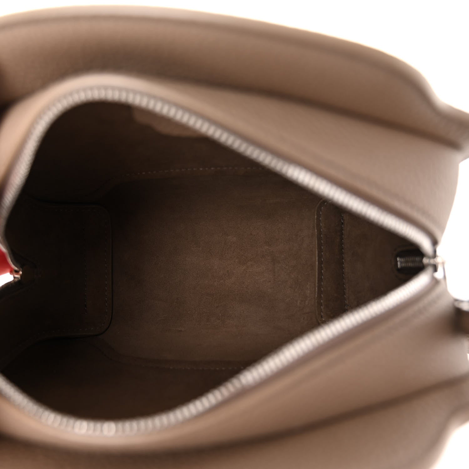 Loro Piana Grained Calfskin Sesia Crossbody Warm Mastic 4 of 8