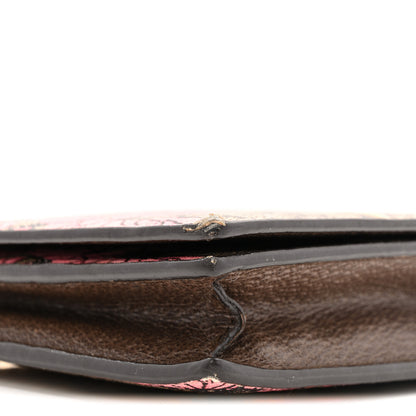 Gucci GG Supreme Monogram Bengal Chain Wallet Beige Pink 9 of 13