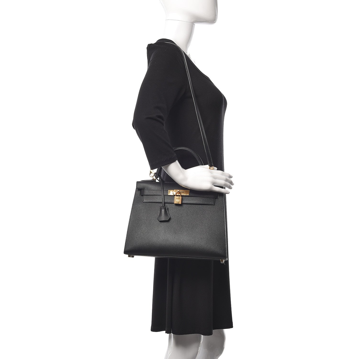 Hermes Epsom Kelly Sellier 28 Black 3 of 42